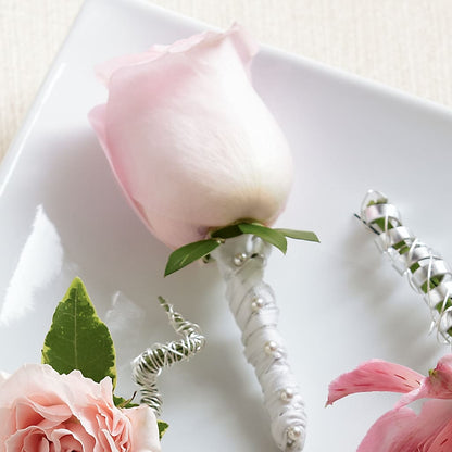 Pink Rose Boutonniere – HORTENSIA'S FLOWERS, Carlsbad CA