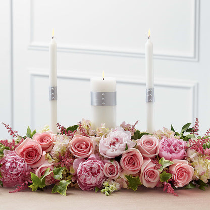 Worldwide Romance Unity Candle Arrangement – HORTENSIA'S FLOWERS, Carlsbad CA