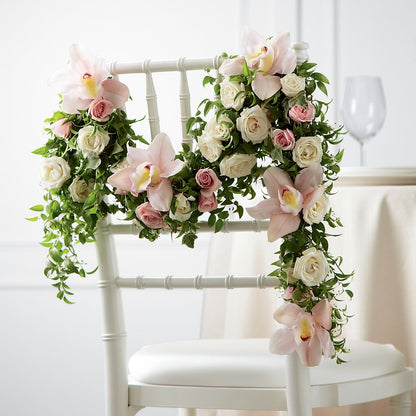 Orchid Rose Chair Décor – HORTENSIA'S FLOWERS, Carlsbad CA