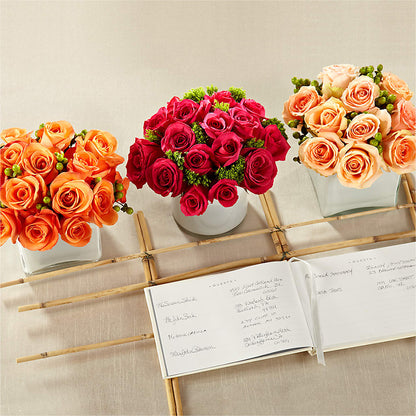 Dawn Rose Centerpiece – HORTENSIA'S FLOWERS, Carlsbad CA