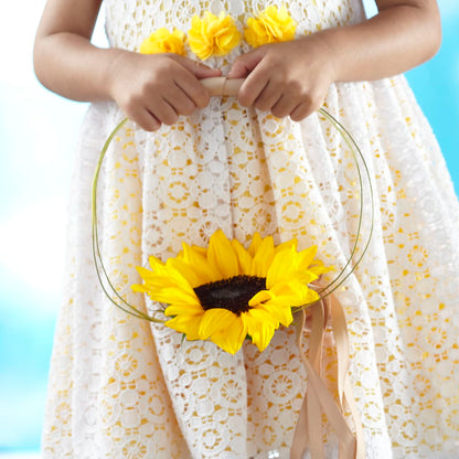 Sweet Sunshine Flower Girl Bouquet – HORTENSIA'S FLOWERS, Carlsbad CA