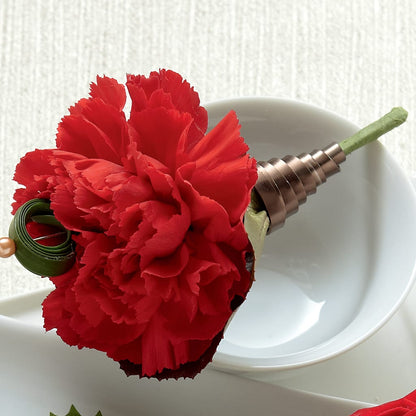 Red Carnation Boutonniere – HORTENSIA'S FLOWERS, Carlsbad CA
