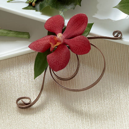 Red Mokara Boutonniere – HORTENSIA'S FLOWERS, Carlsbad CA