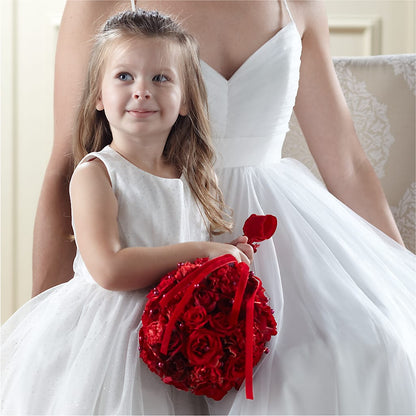 Pure at Heart Flower Girl Arrangement – HORTENSIA'S FLOWERS, Carlsbad CA